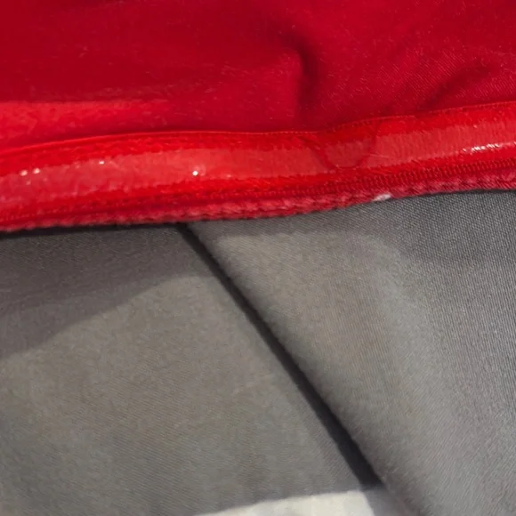 No Boundaries Red and Yellow Strapless Dress - Picture 3 of 4